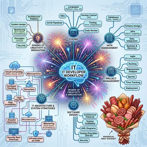Information Technology Developer's Workflow Mindmap