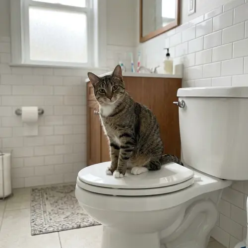 Funny Cat on Toilet: Hilarious Moments
