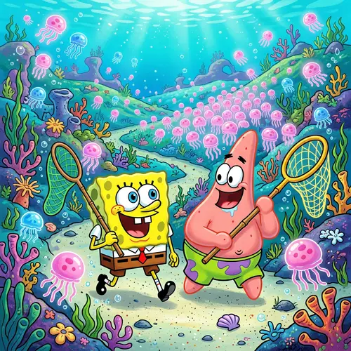 Patrick and SpongeBob Jellyfish Adventure
