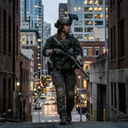 Urban Special Forces Operative in Action