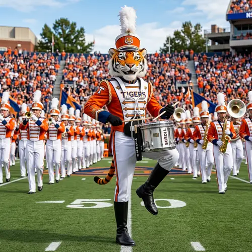 Orange Tiger Marching Band Uniforms