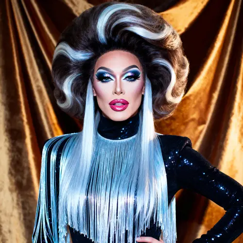 Gorgeous Drag Queen with Icy Fringe & Iconic Style