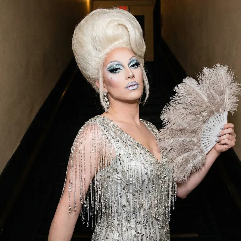 Gorgeous Drag Queen with Icy Fringe & Iconic Style