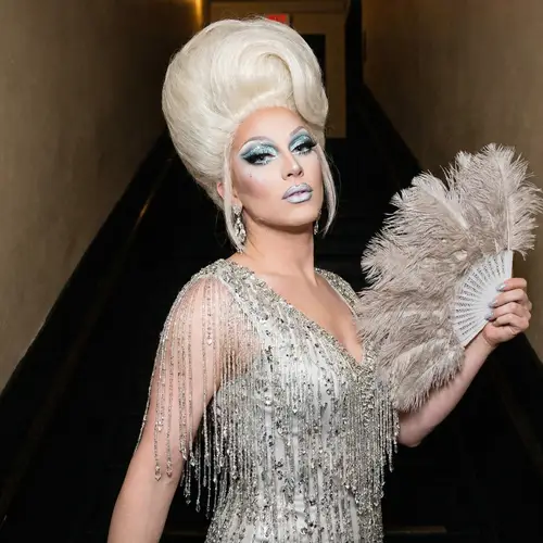 Gorgeous Drag Queen with Icy Fringe & Iconic Style