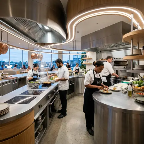 Modern Kitchen Design: Sleek & Minimalist Restaurant Style