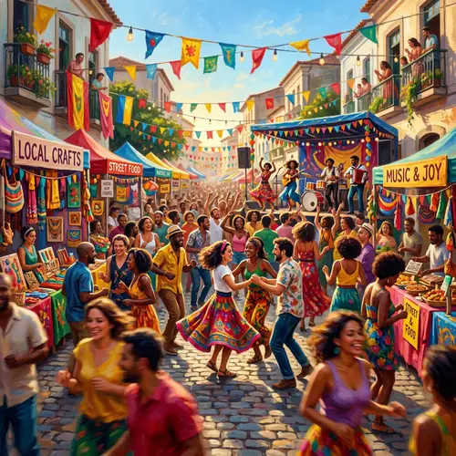 Vibrant Street Festival Celebrations