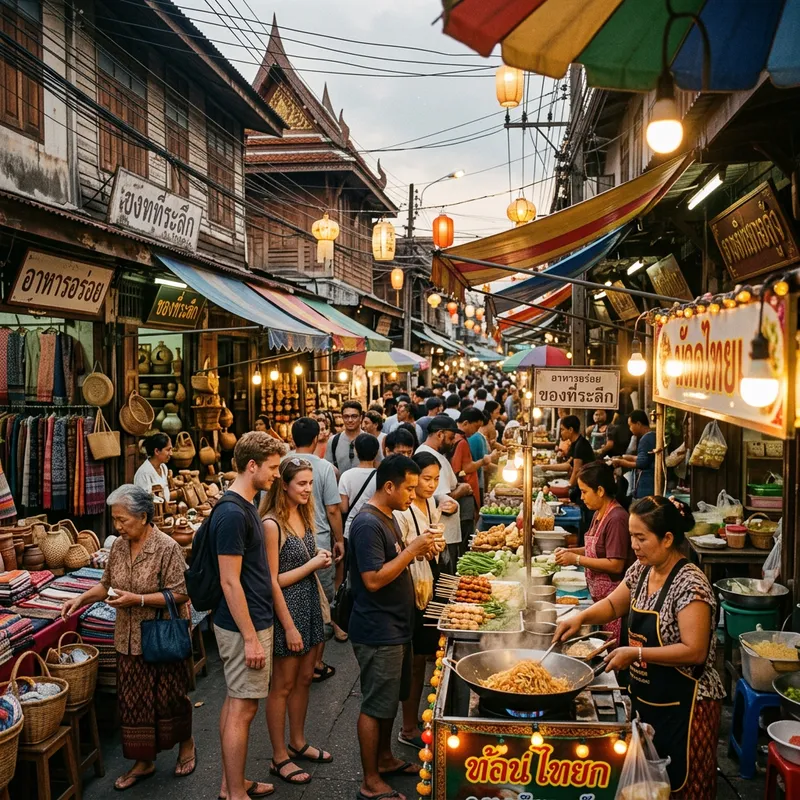 Authentic Thai Street Market: Capturing the Essence