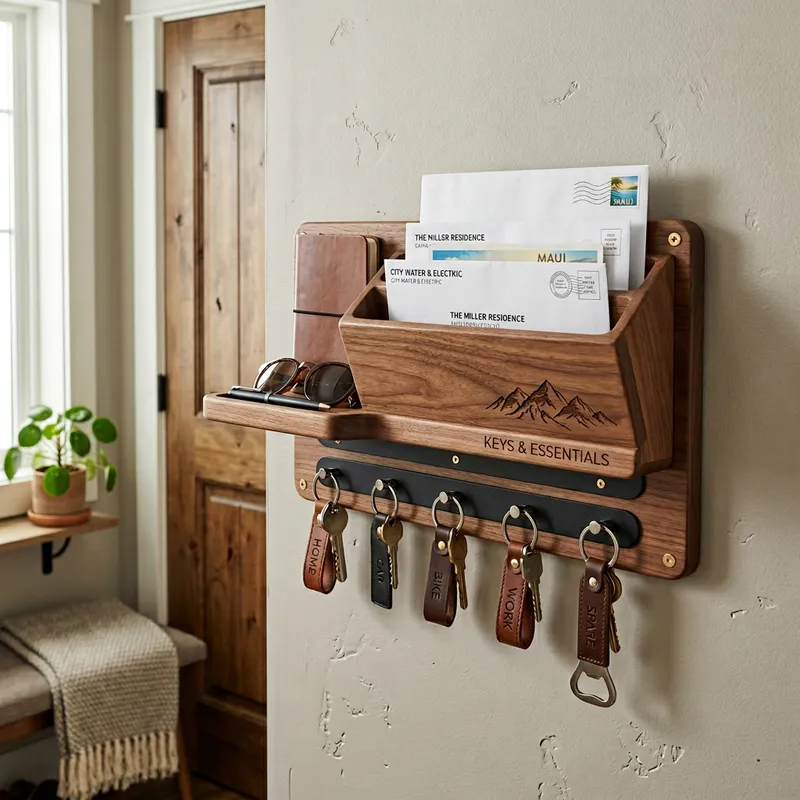 Unique & Stylish Wall-Mounted Magnetic Key Holder
