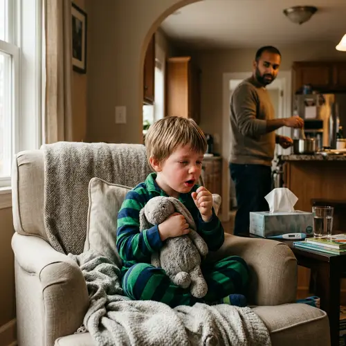 Symptoms of Whooping Cough: A Heartwarming Scene