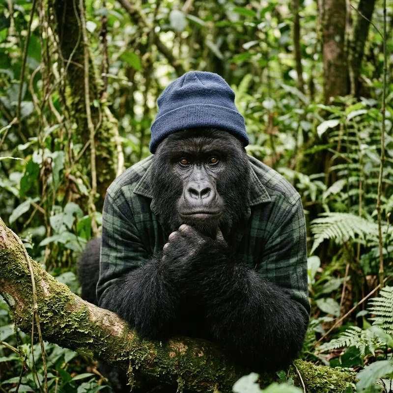 Transform Into a Gorilla: Unique Self-Portrait Transform Into a Gorilla: Unique Self-Portrait