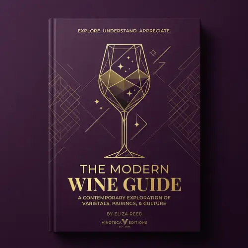 Luxury Wine Guide Book Cover Design