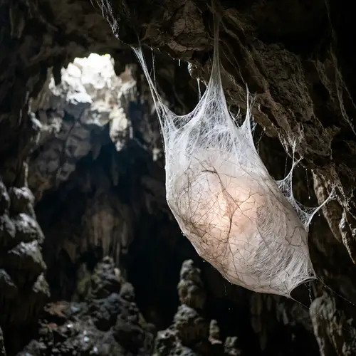 Translucent Silk Cocoon: A Unique Hammock Experience