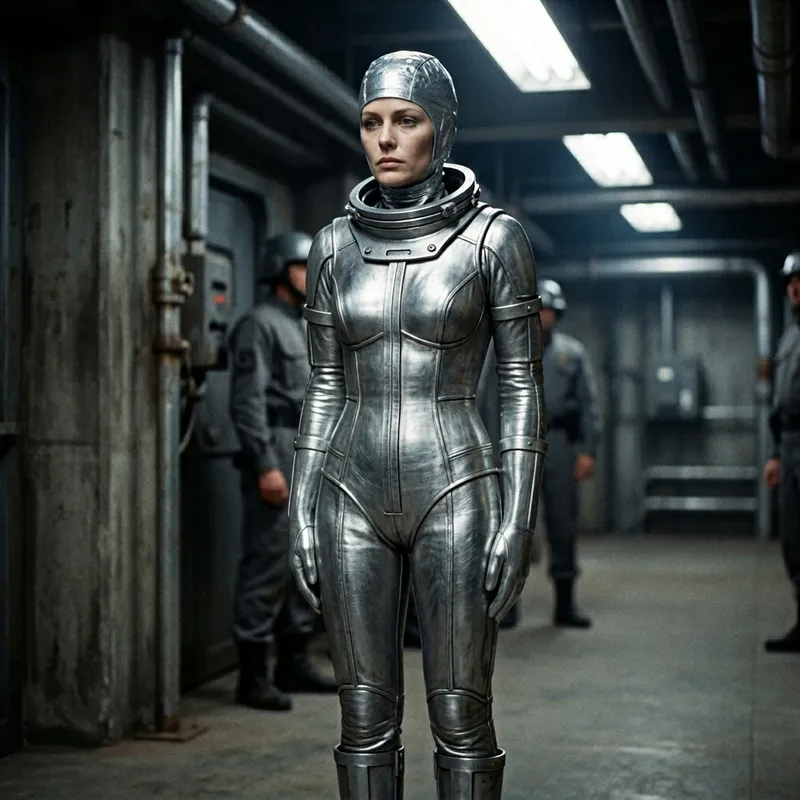 Kate McCrae in Silver Suit - The Black Hole