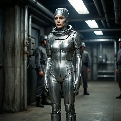 Kate McCrae in Silver Suit - The Black Hole