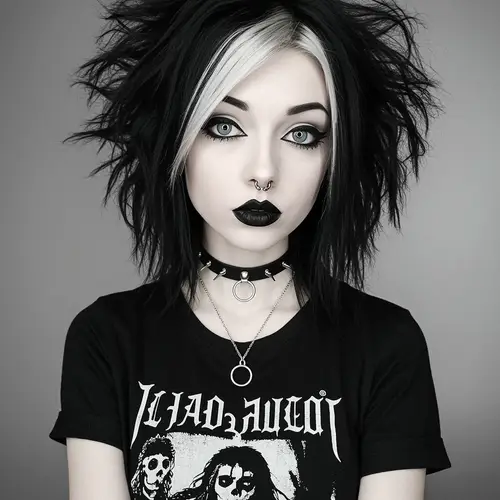 25-Year-Old Emo Style Icon with Unique Look