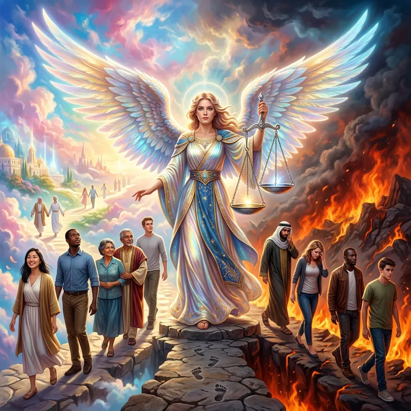 Angel Guiding to Destiny: Heaven or Hellfire Path