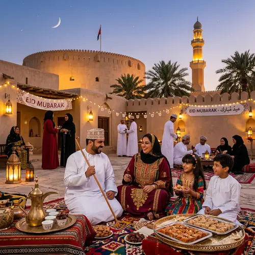Oman Culture Eid Status Backgrounds