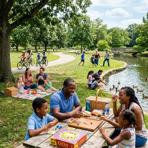Joyful Family Bonding in Park | Diverse Family Activities