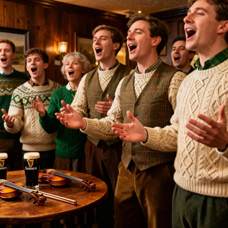 Irish People Singing Together