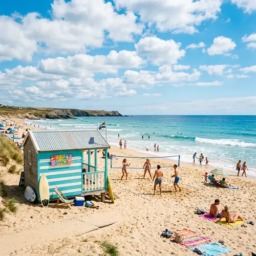 Beach Hut on Sunny Beach - Fun in the Sun