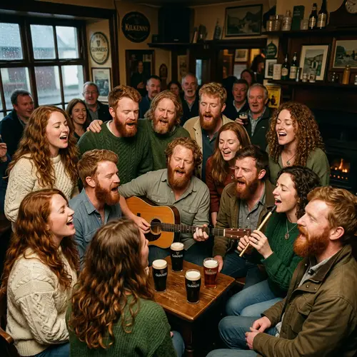 Irish People Singing Together