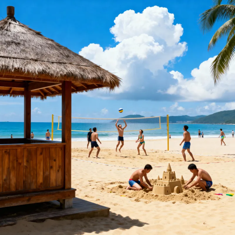 Beach Hut on Sunny Beach - Fun in the Sun