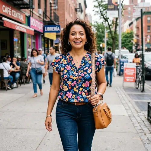 Stylish Milf with Colorful Braces and Confident Smile