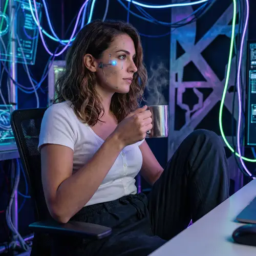 Futuristic Cybernetic Woman | Beauty in Future Tech