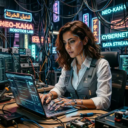 Futuristic Middle-Eastern Woman - Realism and Science Fiction Blend