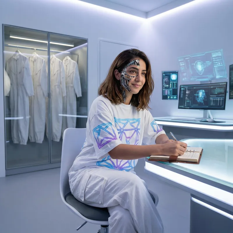 Futuristic Middle Eastern Woman - Beauty, Intellect, & Neo Visions