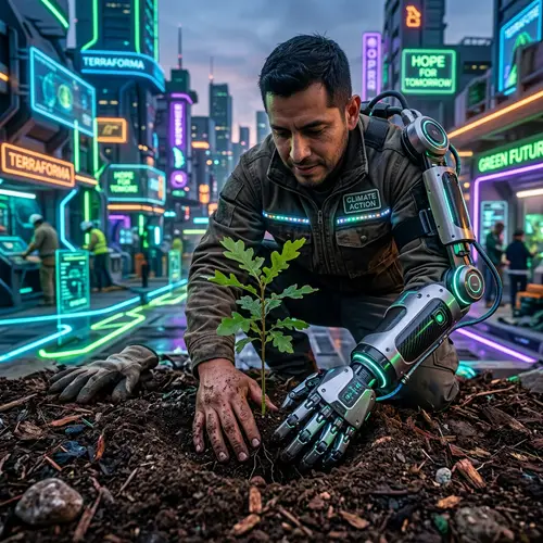 Humans and Technology United for a Green Future | Planting Hope Together