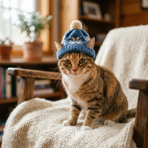 Cat with Hat - Funny Feline Fashion