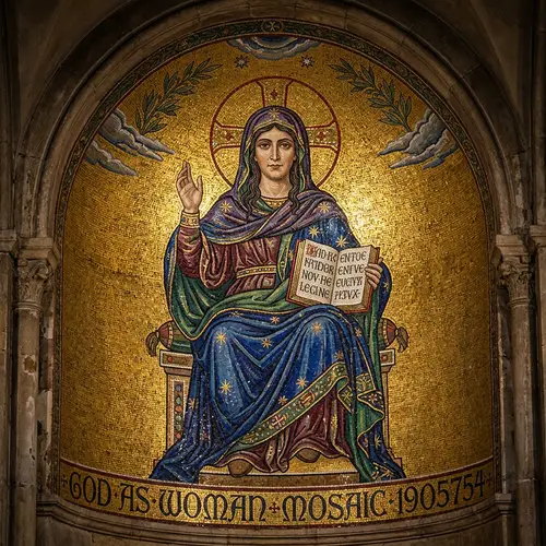 Mosaic Art of God as Woman: Spiritual Elegance