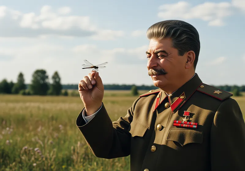 Stalin Shows a Dragonfly: A Unique Moment
