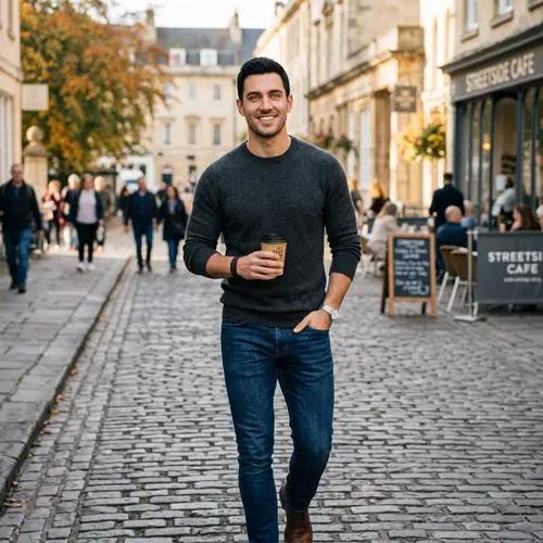 Charming Handsome Man with Confidence