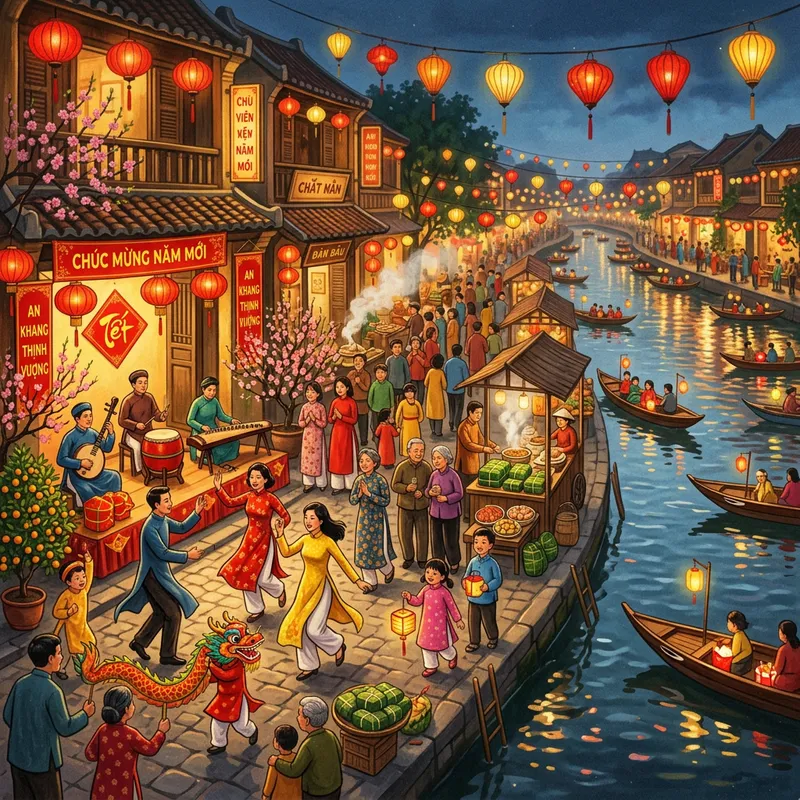 Vibrant Tet Festival: Traditional Vietnamese Celebration