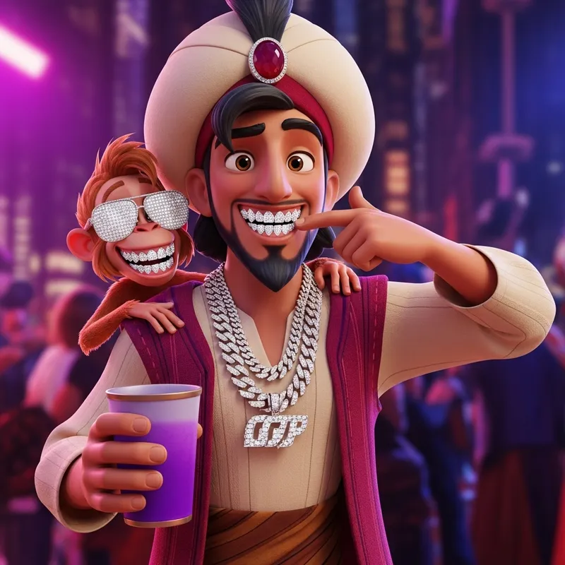 Swag Aladdin: Pixar-Style Urban Party Vibes Swag Aladdin: Pixar-Style Urban Party Vibes