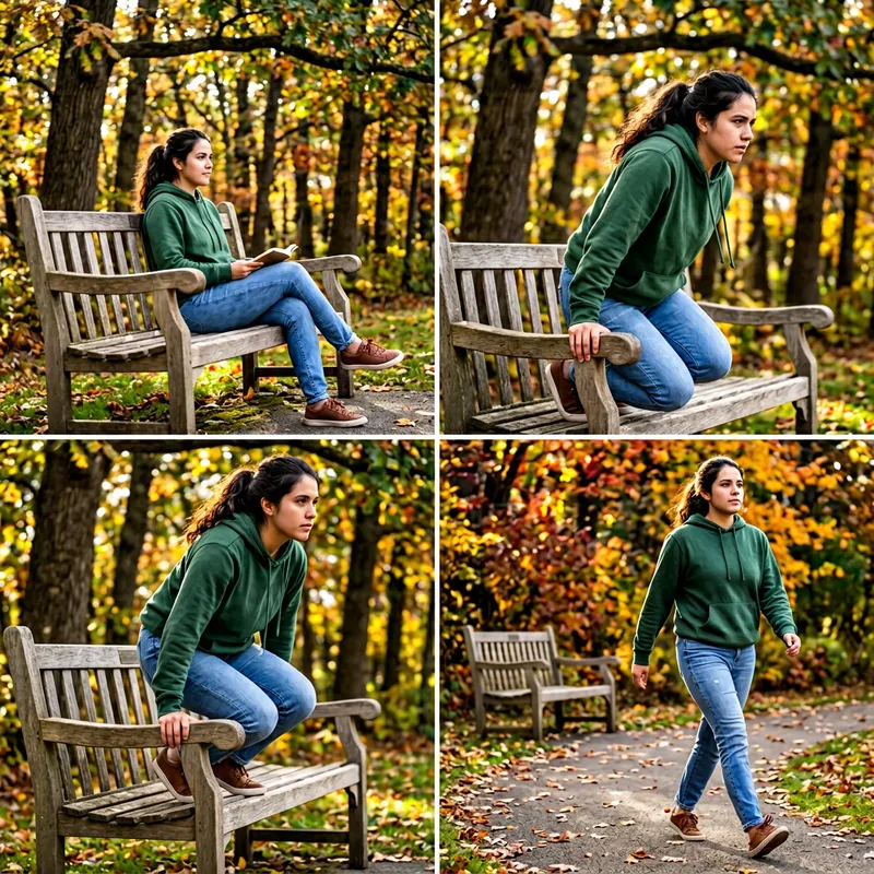 Sit Stand Walk: A Visual Movement Sequence in a Park Sit Stand Walk: A Visual Movement Sequence in a Park