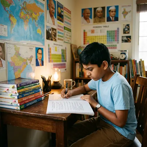 A Boy Writing Questions: Cultivating Curiosity