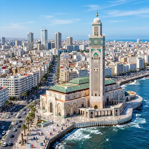 Glamorous Casablanca: City Adorned with Sparkling Strass Stones
