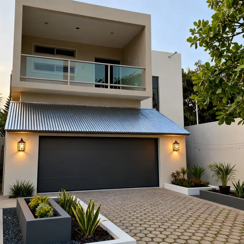 Stylish Modern Garage Design & Garden Ideas