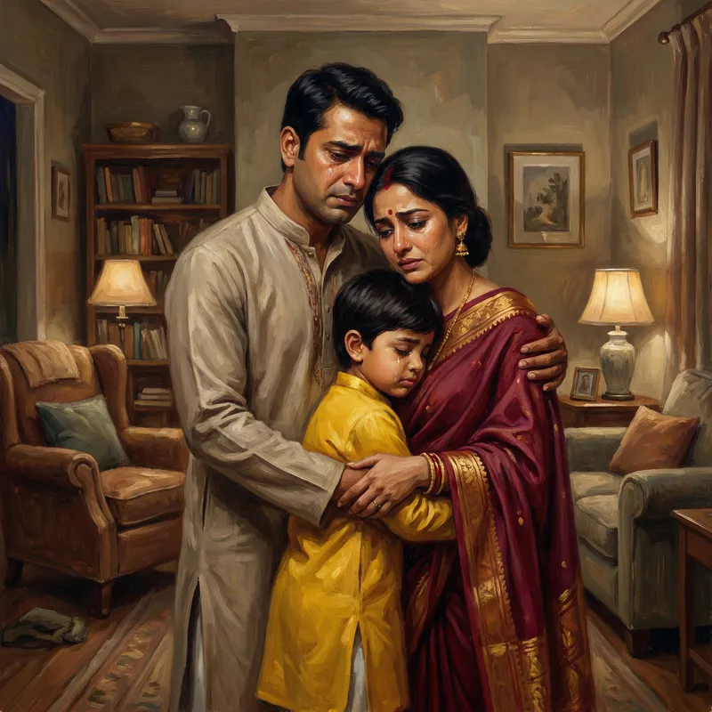 Embracing Unity: Poignant Depiction of Love, Loss, and Family Bonding