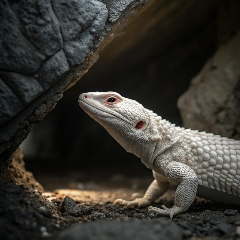 Blind Lizard with Scaly White Armor Blind Lizard with Scaly White Armor