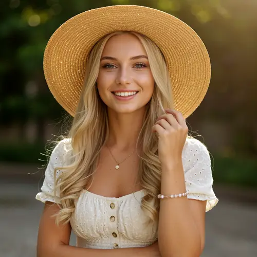 Beautiful Young Blonde Woman