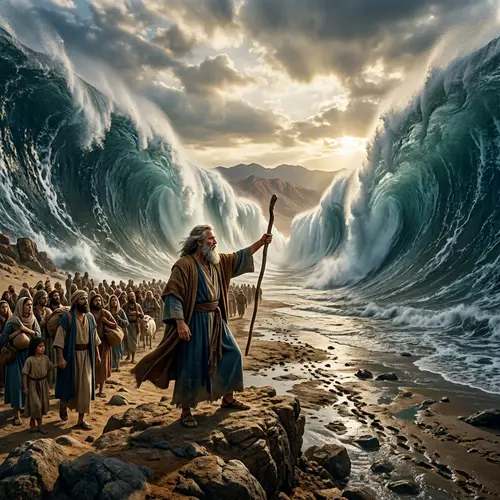 Moses Opens the Red Sea: A Biblical Miracle