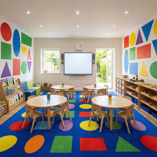 Modern Interactive Classroom for Optimal Learning | Shapes & Colors Theme