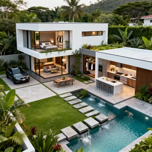 Modern Two-Storey House Plan on 600 sqm