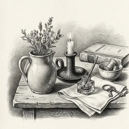 Still Life Composition: Pencil Drawing Showcase