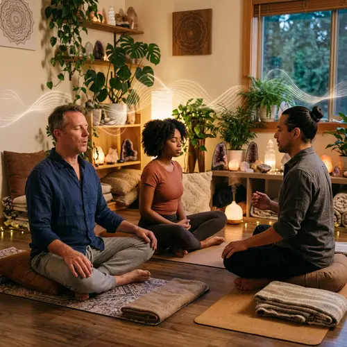 Tranquil Breathwork Session with Instructor and Participants