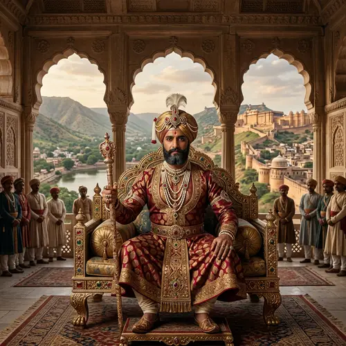 Kemp Gowda | Historical Figure in South Asian Royal Attire